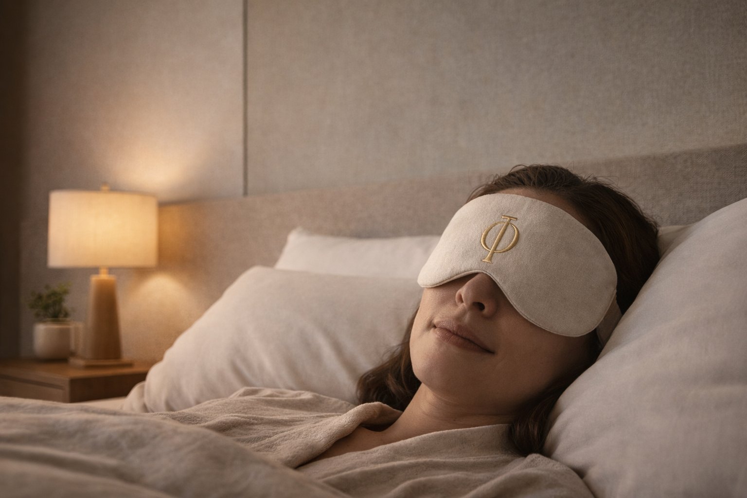 Luphiion sleep mask — resting in a protected environment