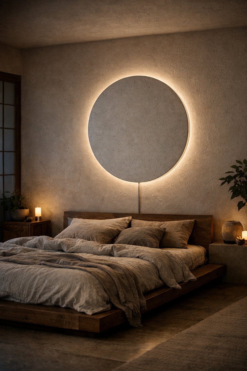 The Wall System — grounded surface behind the bed